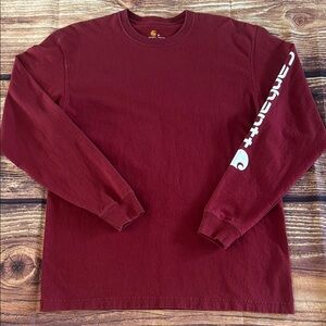 Carhartt Men’s Maroon Long Sleeve Tee